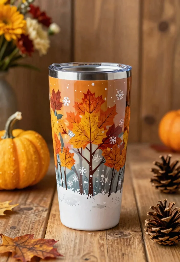 9 Creative Tumbler Painting Ideas DIY Custom Art 8. Seasonal Themes 0