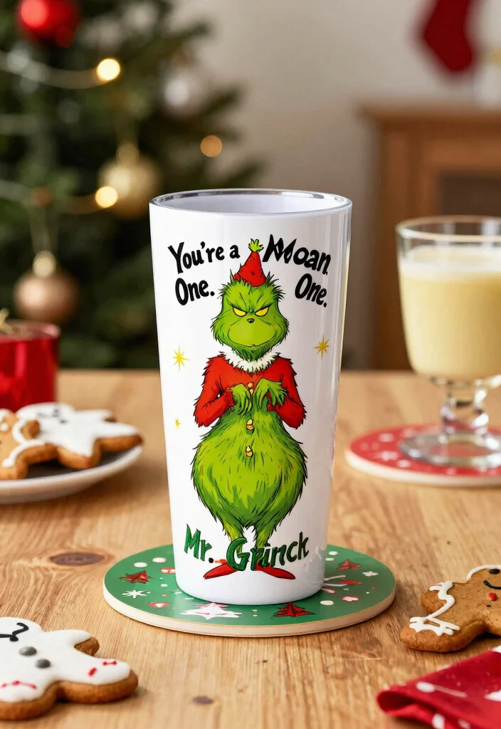 9 Funny Grinch Tumbler Ideas for Christmas Gifts 2. Youre a Mean One Mr. Grinch Tumbler 0