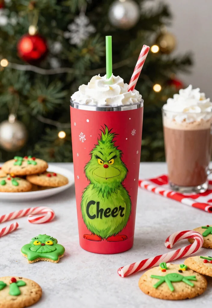 9 Funny Grinch Tumbler Ideas for Christmas Gifts 8. Grinchmas Cheer Tumbler 0