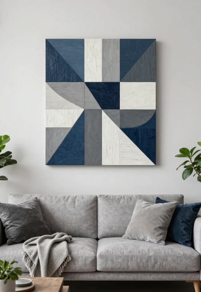 9 Genius Handmade Room Decor Ideas Wall Art DIY 4. Geometric Wood Art 0