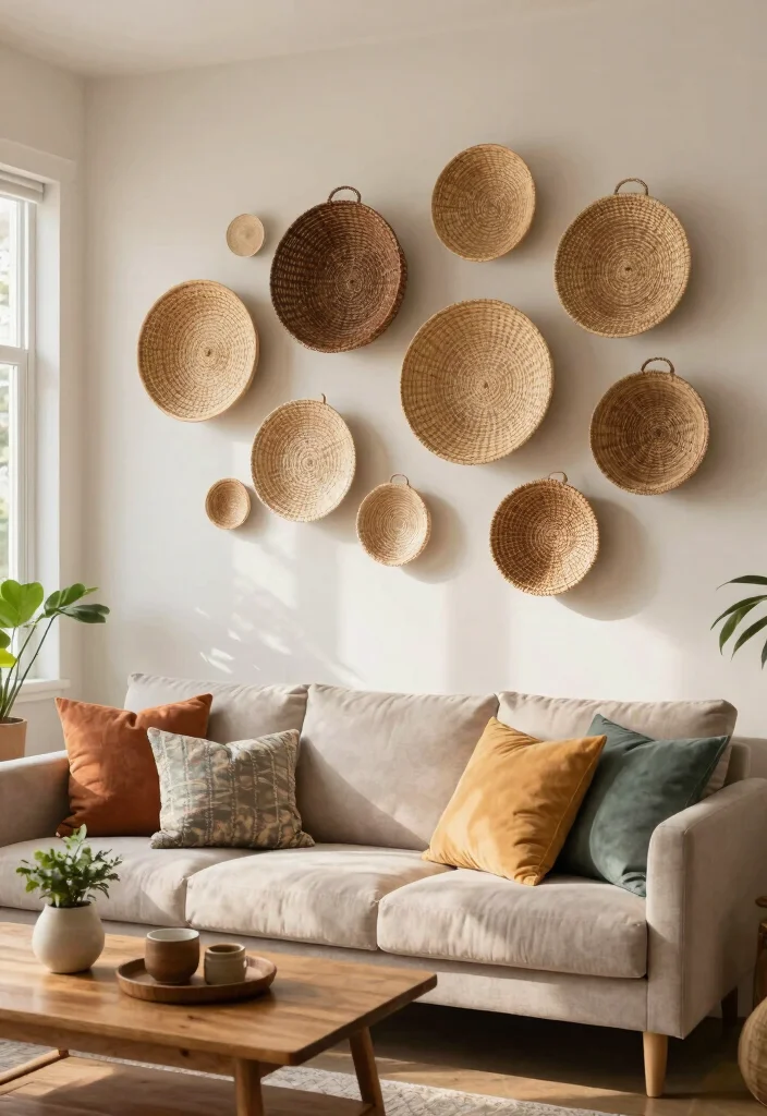 9 Genius Handmade Room Decor Ideas Wall Art DIY 8. Woven Wall Baskets 0