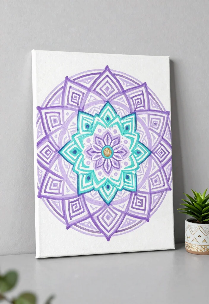 9 Relaxing Bedroom Wall Art Painting Ideas DIY 2. DIY Canvas Mandalas 0