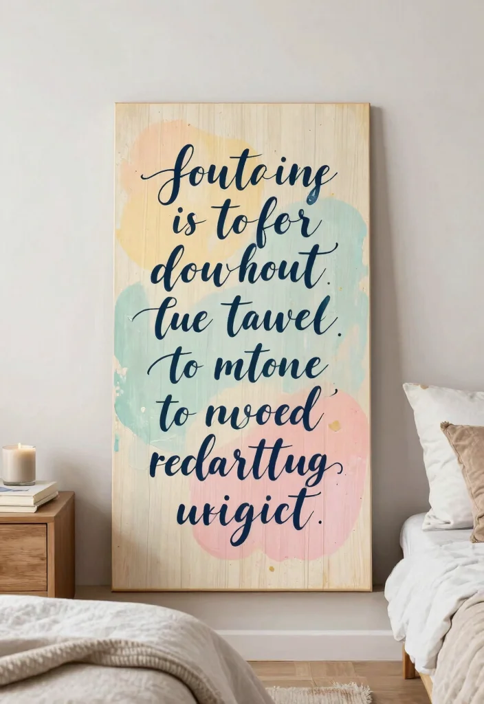 9 Relaxing Bedroom Wall Art Painting Ideas DIY 6. Inspirational Quote Boards 0