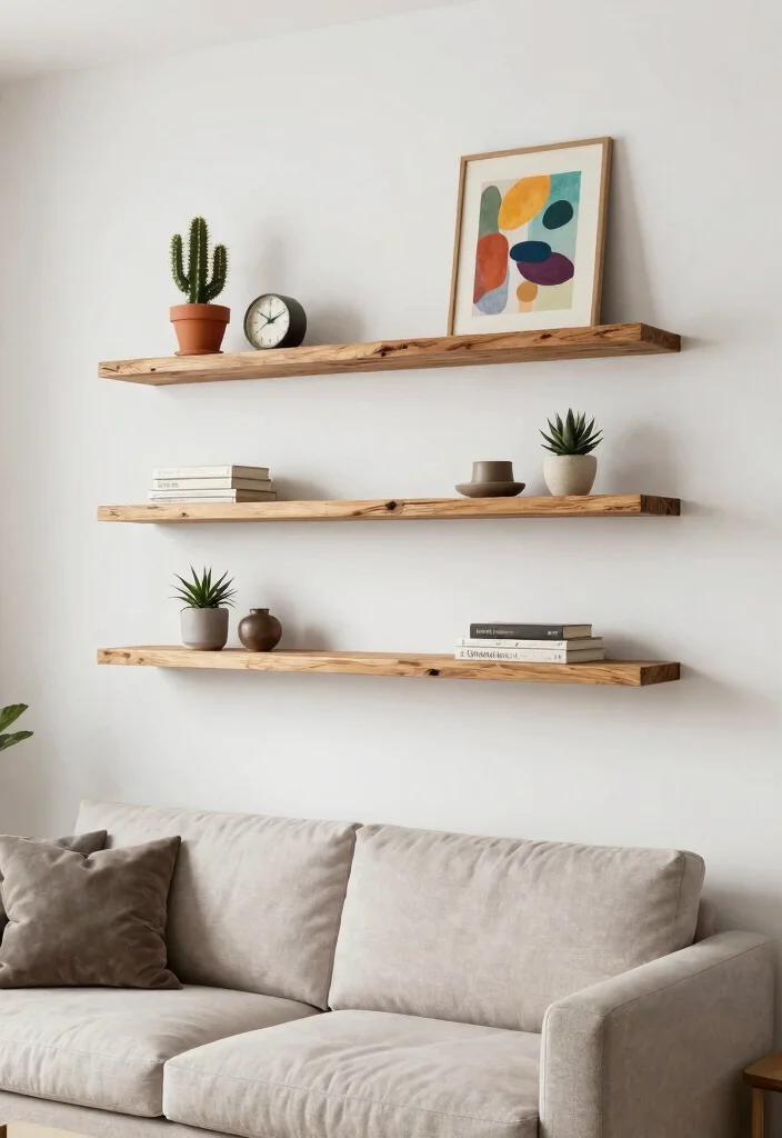 9 Space Saving Shelf at Top of Wall Ideas 1. Floating Shelves for a Sleek Look 0