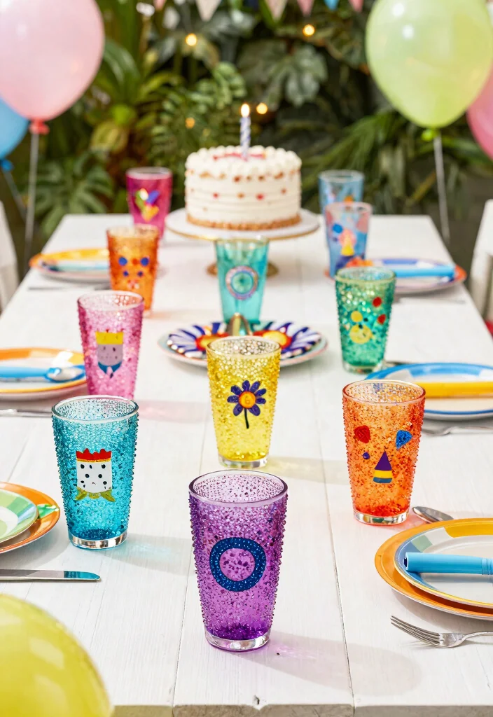 9 Sparkly Rhinestone Tumbler Ideas for Bling Lovers 1. Birthday Celebration Sparkle 0