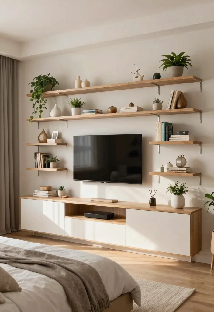 9 Stylish TV Wall Decor Bedroom Floating Shelves Shelf Ideas Conclusion 0