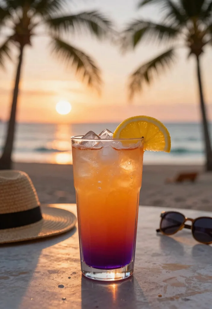9 Tropical Vacation Tumbler Ideas for Beach Trips 2. Sunset Ombre Tumbler 0