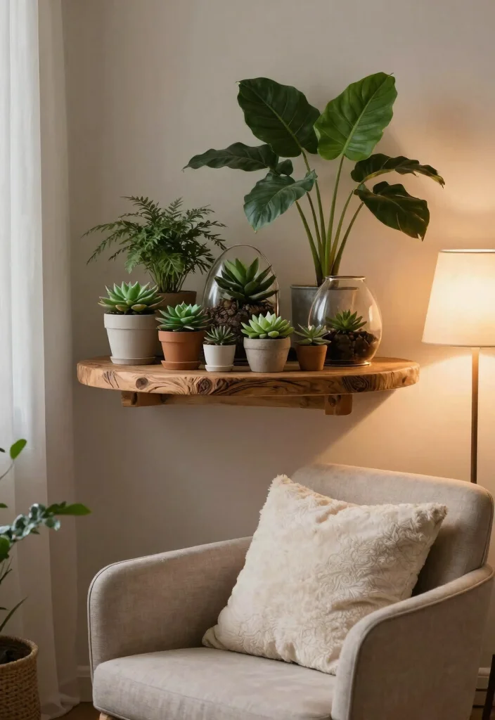 9 Unique Round Wall Shelf Decor Ideas for Geometric Minimalism 1. Nature Inspired Round Shelves 0