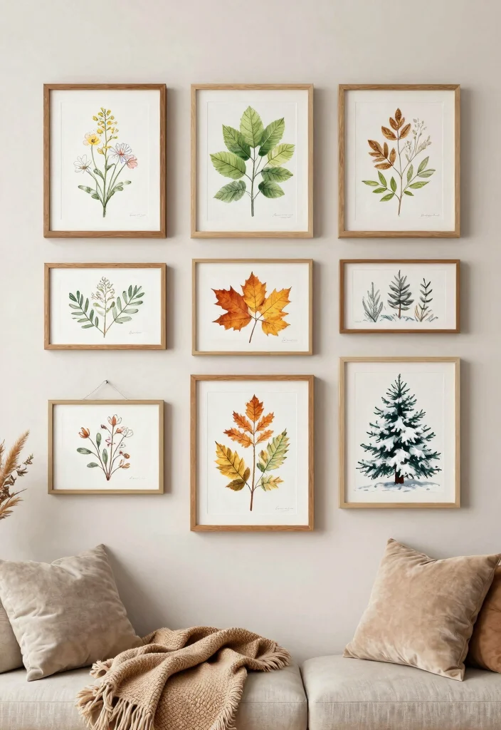 9 Unique Wall Art Drawing Ideas Hand Drawn Sketches 9. Seasonal Sketch Art 0